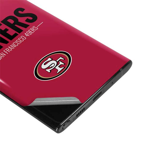 NFL San Francisco 49ers Team Motto Galaxy Note 10 Plus Skin