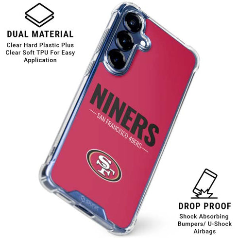 NFL San Francisco 49ers Team Motto Galaxy S25 Plus Clear Case
