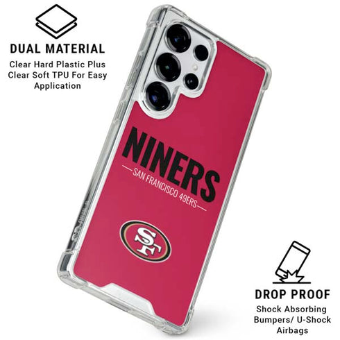 NFL San Francisco 49ers Team Motto Galaxy S25 Ultra Clear Case
