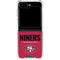 NFL San Francisco 49ers Team Motto Galaxy Z Flip6 Clear Case