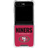 NFL San Francisco 49ers Team Motto Galaxy Z Flip6 Clear Case