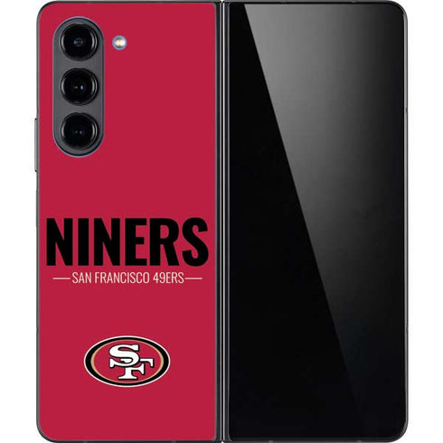 NFL San Francisco 49ers Team Motto Galaxy Z Fold5 5G Skin