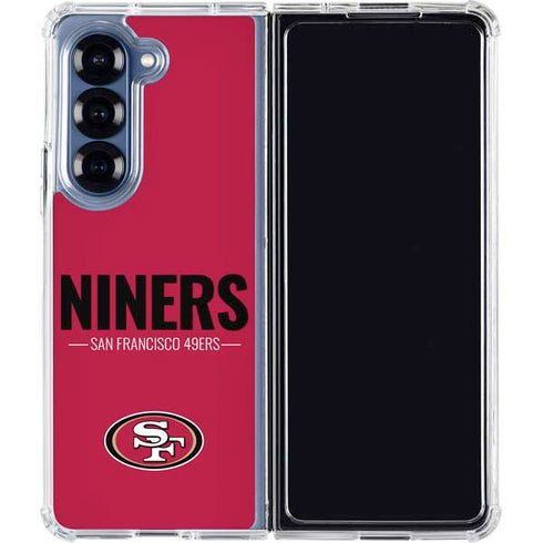 NFL San Francisco 49ers Team Motto Galaxy Z Fold6 Clear Case