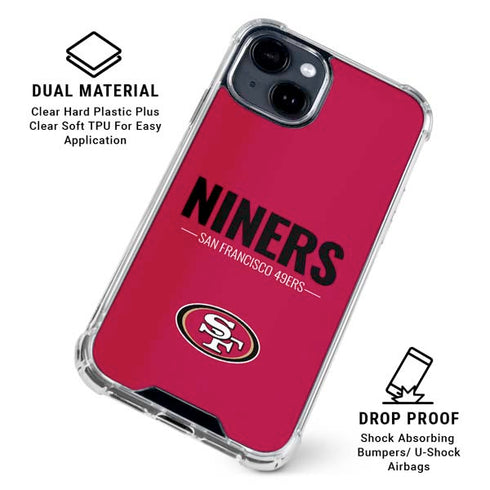 NFL San Francisco 49ers Team Motto iPhone 15 Clear Case