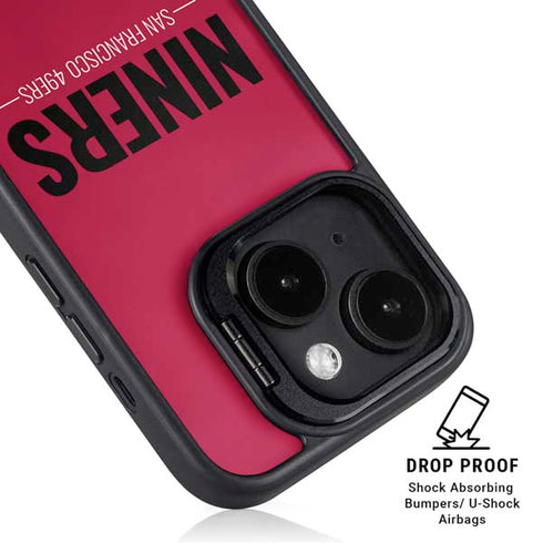 NFL San Francisco 49ers Team Motto iPhone 15 Kickstand Case