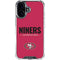 NFL San Francisco 49ers Team Motto iPhone 16 Clear Case