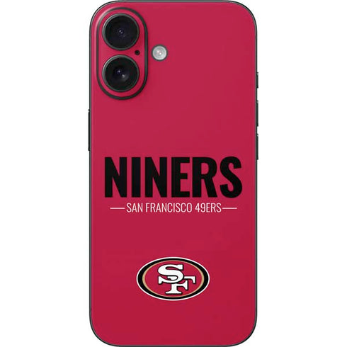 NFL San Francisco 49ers Team Motto iPhone 16 Skin
