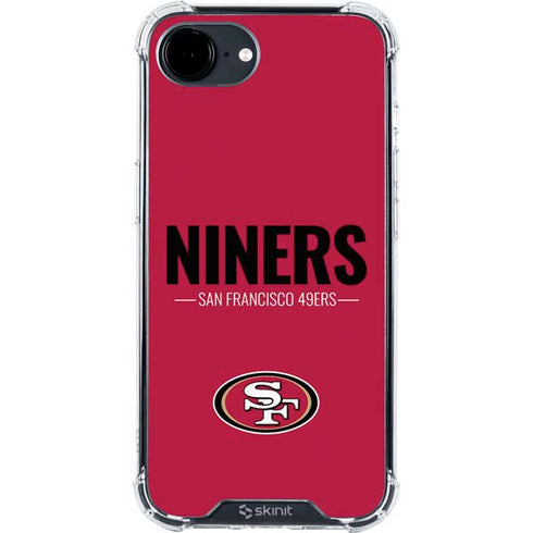 NFL San Francisco 49ers Team Motto iPhone 16e Clear Case