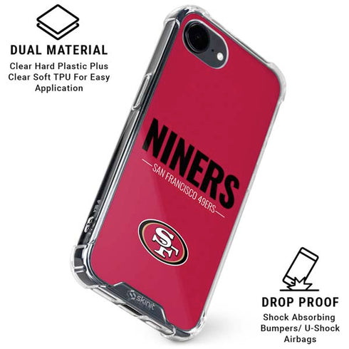 NFL San Francisco 49ers Team Motto iPhone 16e Clear Case