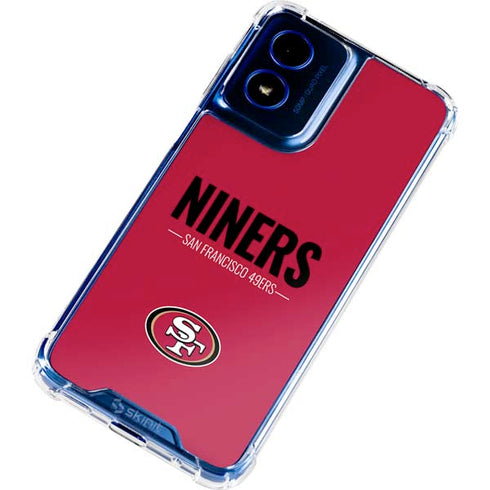 NFL San Francisco 49ers Team Motto Moto G 5G (2024) Clear Case
