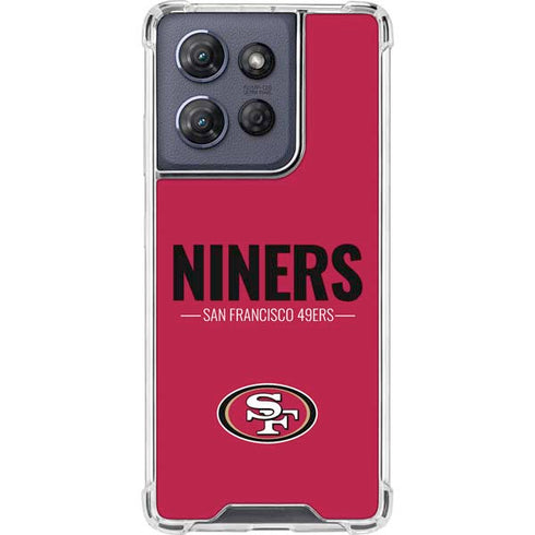 NFL San Francisco 49ers Team Motto Moto G Play 5G (2025) Clear Case