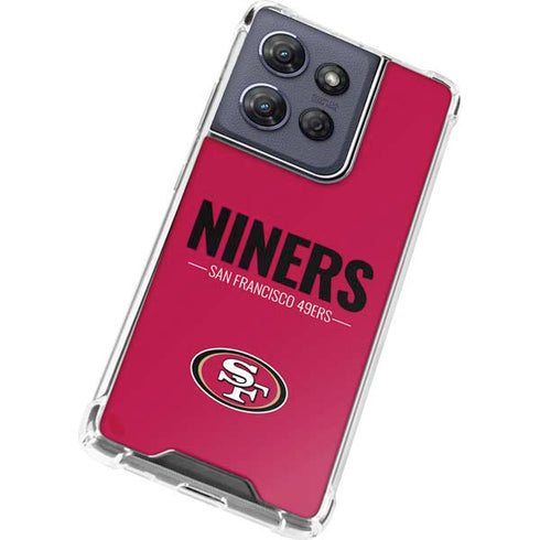 NFL San Francisco 49ers Team Motto Moto G Play 5G (2025) Clear Case