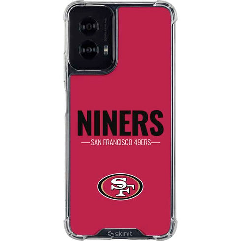 NFL San Francisco 49ers Team Motto Moto G Power 5G (2024) Clear Case