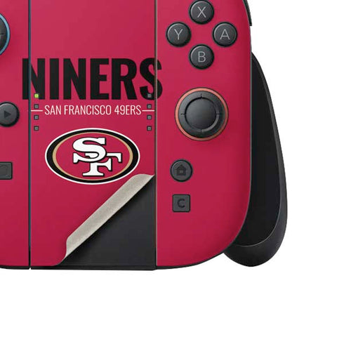 NFL San Francisco 49ers Team Motto Nintendo Switch 2 (2025) Joy-Con Controller Skin