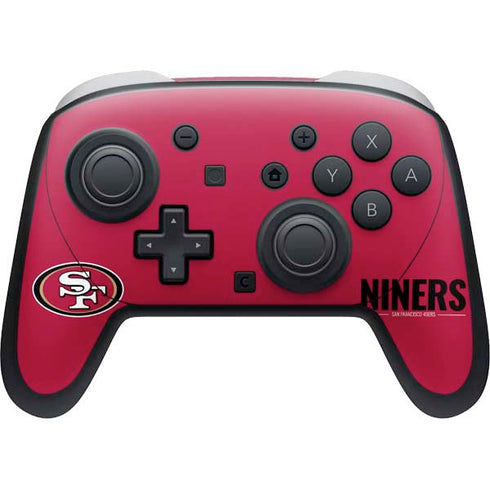NFL San Francisco 49ers Team Motto Nintendo Switch 2 (2025) Pro Controller Skin