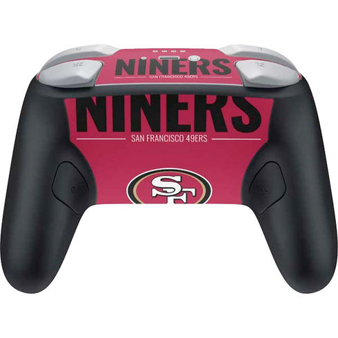 NFL San Francisco 49ers Team Motto Nintendo Switch 2 (2025) Pro Controller Skin