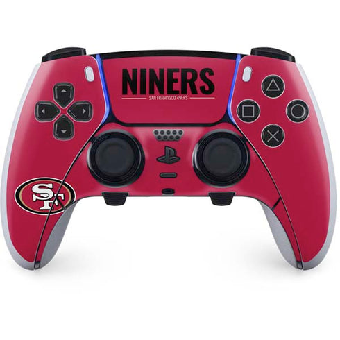 NFL San Francisco 49ers Team Motto PS5 DualSense Edge Pro Controller Skin