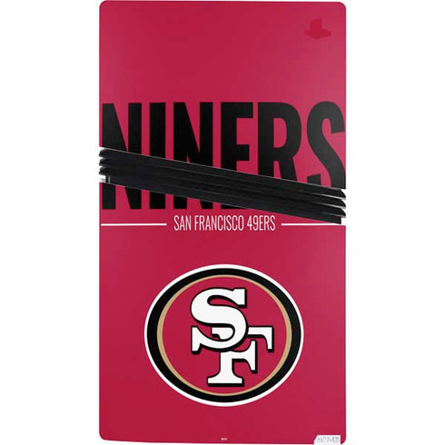 NFL San Francisco 49ers Team Motto PS5 Pro Console Skin