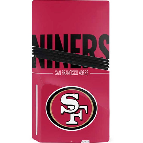 NFL San Francisco 49ers Team Motto PS5 Pro Disk Console Skin