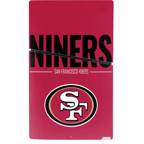 NFL San Francisco 49ers Team Motto PS5 Slim Digital Edition Console Skin