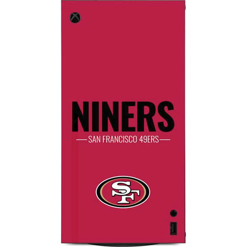 NFL San Francisco 49ers Team Motto XBox Series X Digital Edition Console Skin