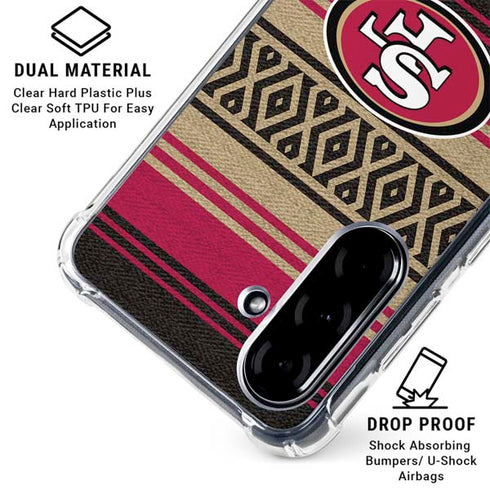 NFL San Francisco 49ers Trailblazer Galaxy A36 5G Clear Case