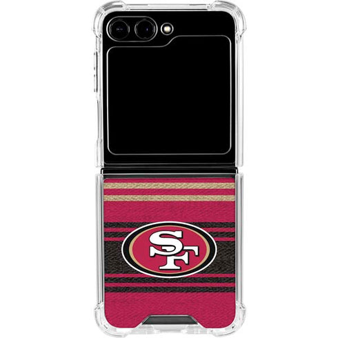 NFL San Francisco 49ers Trailblazer Galaxy Z Flip6 Clear Case