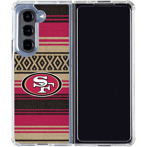 NFL San Francisco 49ers Trailblazer Galaxy Z Fold5 5G Clear Case