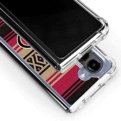 NFL San Francisco 49ers Trailblazer Galaxy Z Fold5 5G Clear Case