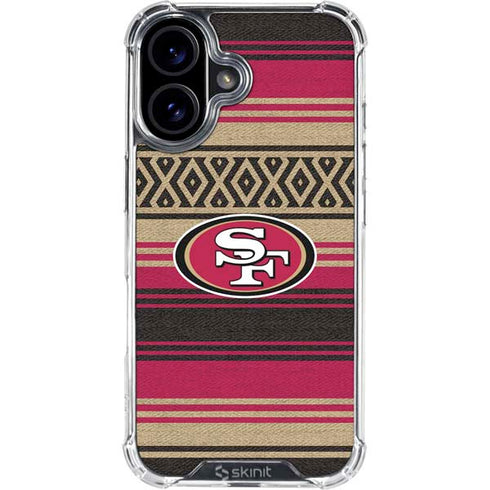 NFL San Francisco 49ers Trailblazer iPhone 16 Clear Case