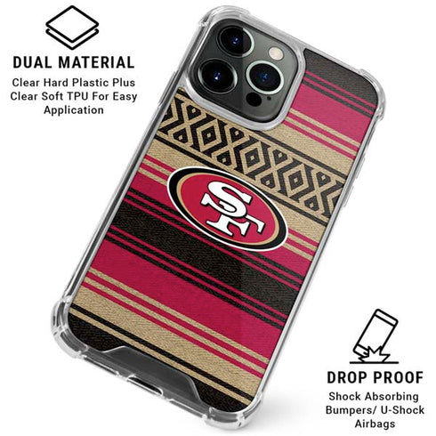 NFL San Francisco 49ers Trailblazer iPhone 16 Pro Max Clear Case