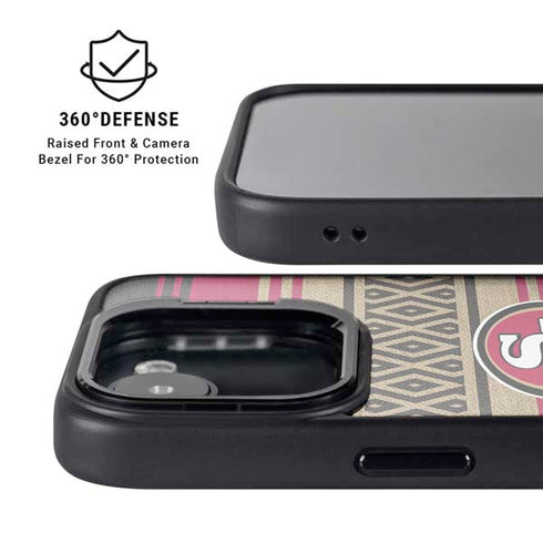 NFL San Francisco 49ers Trailblazer iPhone 16e Kickstand Case