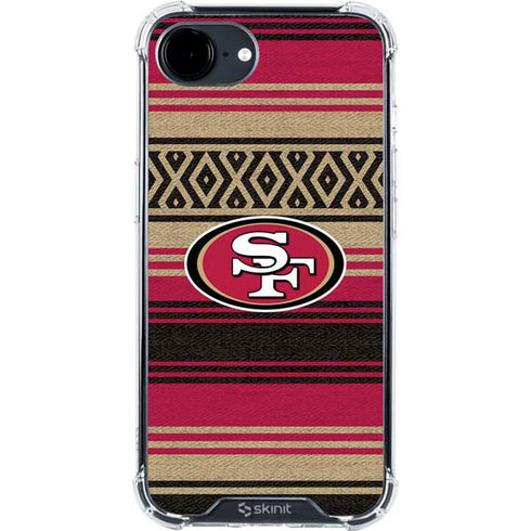 NFL San Francisco 49ers Trailblazer iPhone 16e Clear Case