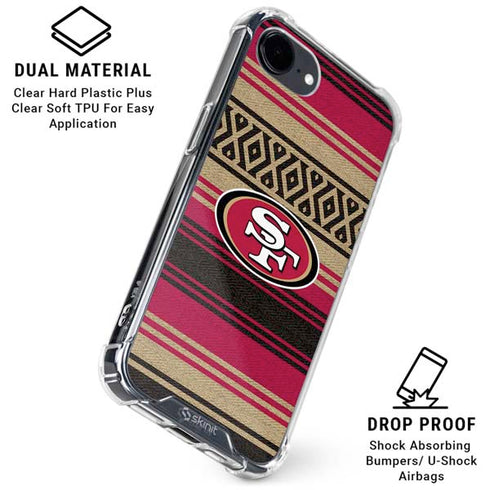 NFL San Francisco 49ers Trailblazer iPhone 16e Clear Case