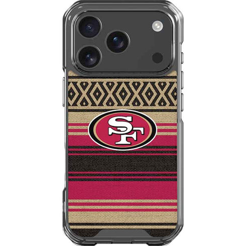 NFL San Francisco 49ers Trailblazer iPhone 18 Pro Clear Case
