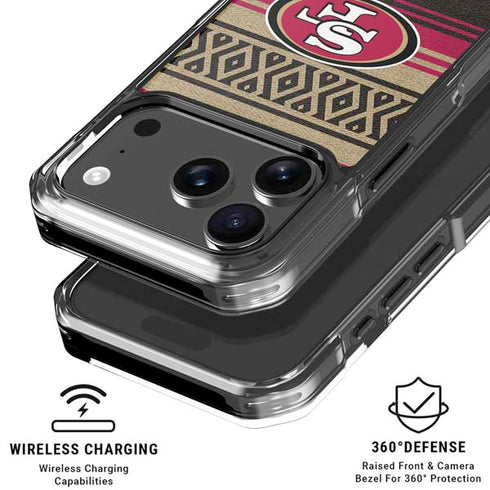 NFL San Francisco 49ers Trailblazer iPhone 18 Pro Clear Case