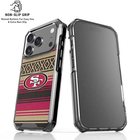 NFL San Francisco 49ers Trailblazer iPhone 18 Pro Clear Case
