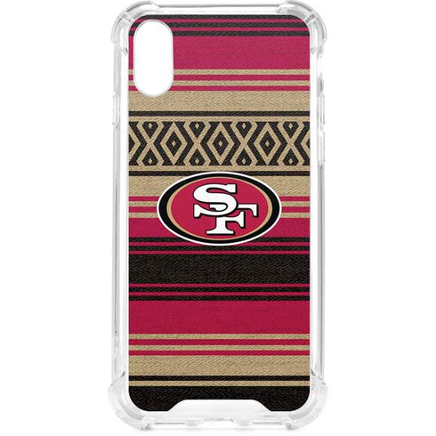 NFL San Francisco 49ers Trailblazer iPhone XS Clear Case
