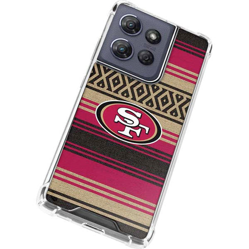 NFL San Francisco 49ers Trailblazer Moto G 5G (2025) Clear Case