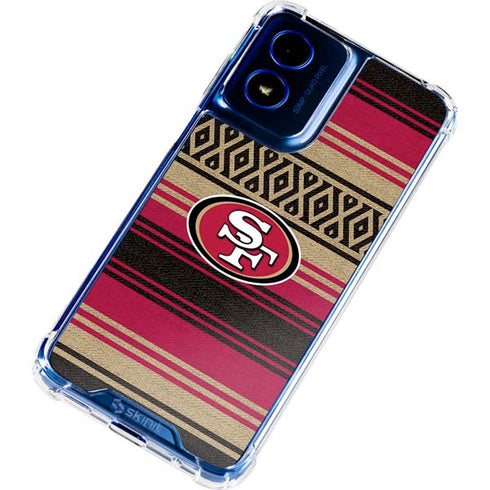 NFL San Francisco 49ers Trailblazer Moto G 5G (2024) Clear Case