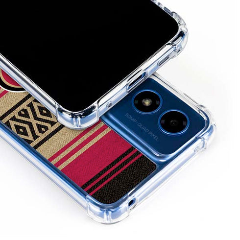 NFL San Francisco 49ers Trailblazer Moto G 5G (2024) Clear Case