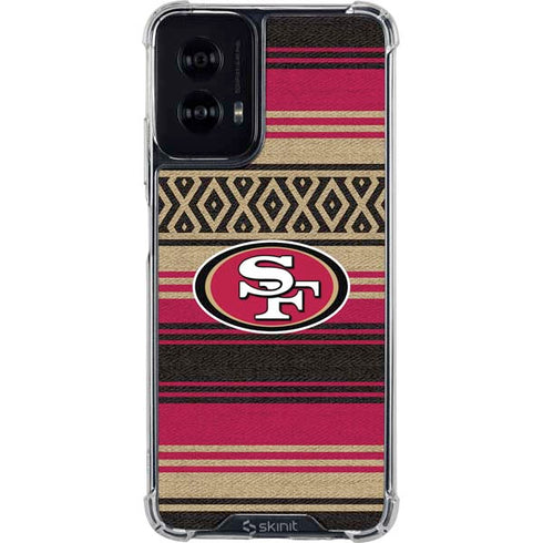 NFL San Francisco 49ers Trailblazer Moto G Power 5G (2024) Clear Case