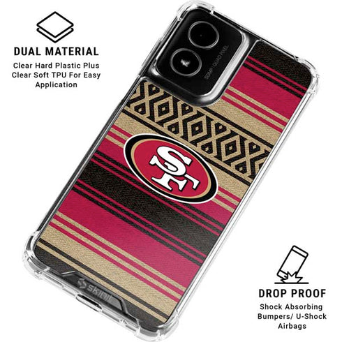 NFL San Francisco 49ers Trailblazer Moto G Power 5G (2024) Clear Case