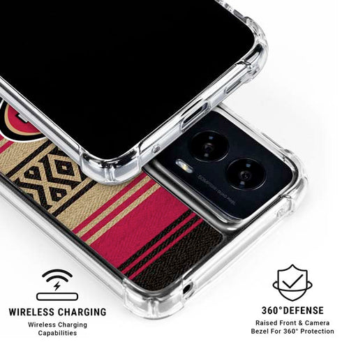 NFL San Francisco 49ers Trailblazer Moto G Power 5G (2024) Clear Case
