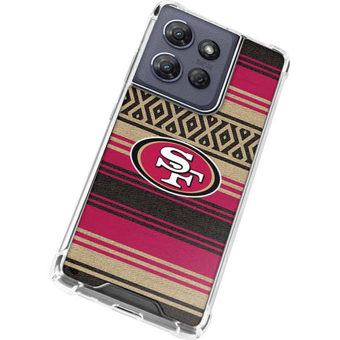 NFL San Francisco 49ers Trailblazer Moto G Stylus 5G (2025) Clear Case