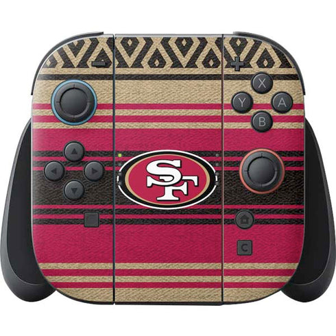NFL San Francisco 49ers Trailblazer Nintendo Switch 2 (2025) Joy-Con Controller Skin