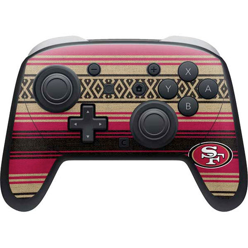 NFL San Francisco 49ers Trailblazer Nintendo Switch 2 (2025) Pro Controller Skin