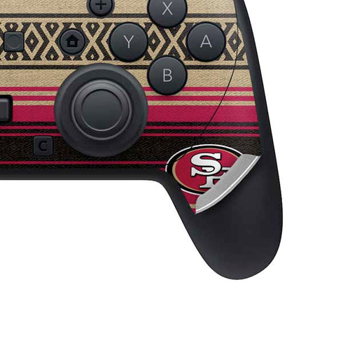 NFL San Francisco 49ers Trailblazer Nintendo Switch 2 (2025) Pro Controller Skin