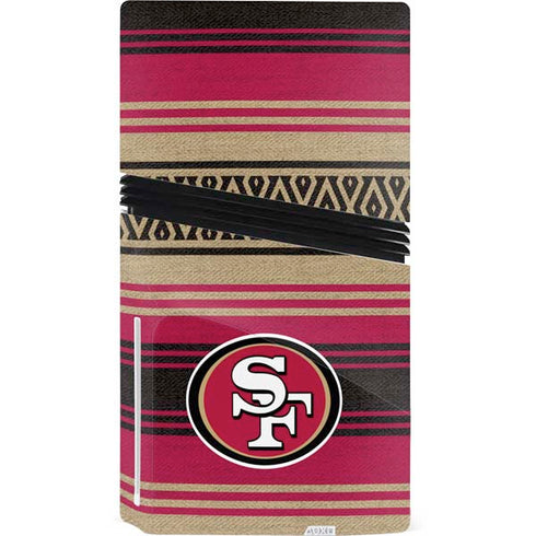 NFL San Francisco 49ers Trailblazer PS5 Pro Disk Console Skin