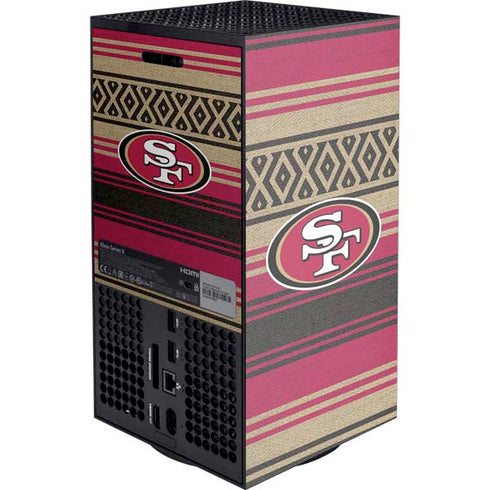 NFL San Francisco 49ers Trailblazer XBox Series X Digital Edition Console Skin